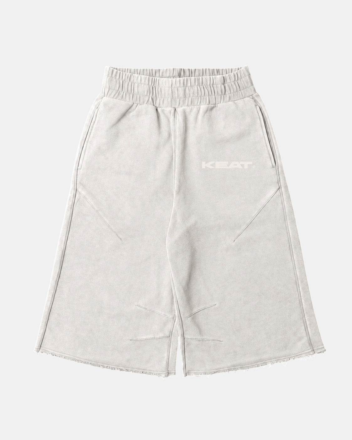 3/4 Shorts — Mono White